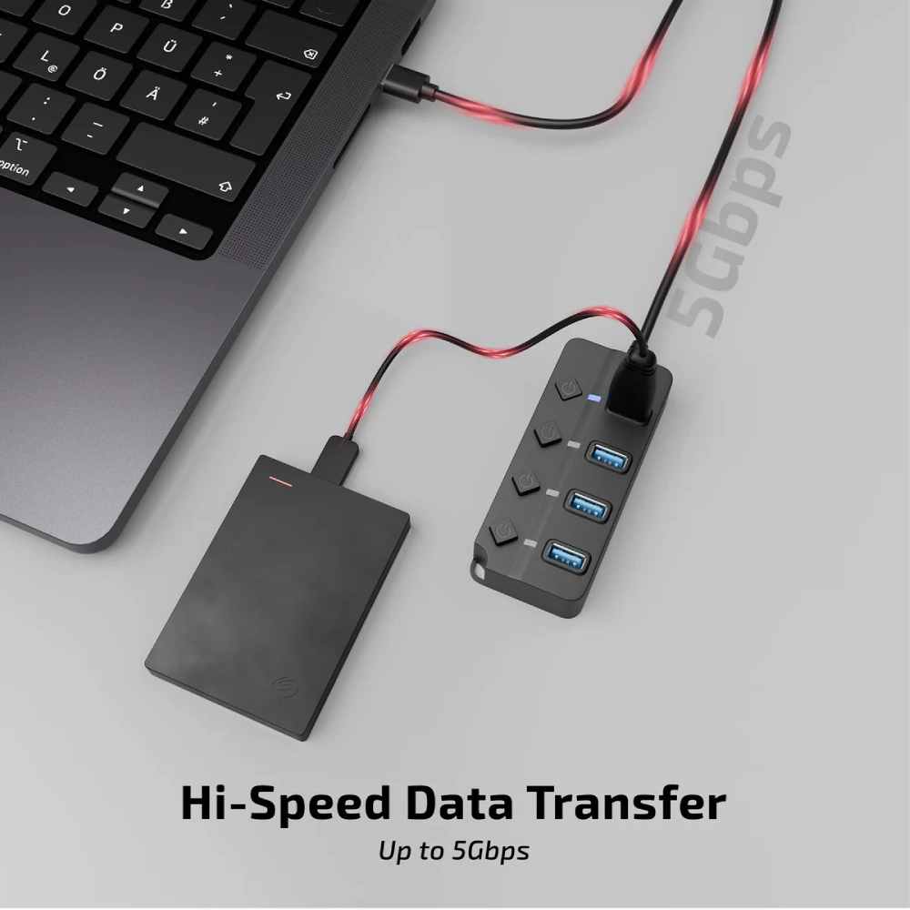 Iball USB Hub 4 Port 3.0 Hubix30 view 3